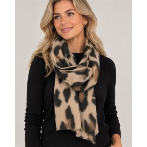 I'm Dutch Sjaal Grums groot dierprint Taupe I'm Dutch Sjaal Grums groot dierprint Taupe